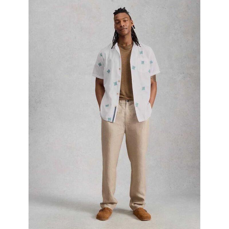 White Stuff Bourne S/S Embroidered Shirt image number 3